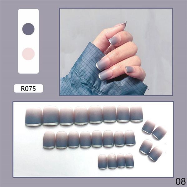 24pcs/box gradient color ballet med-length fake nails press on full cover wearing wearable acrylic nail tips with glue for girls, Red;gold
24pcs/box gradient color ballet med-length fake nails press on full cover wearing wearable acrylic nail tips with glue for girls, Red;gold