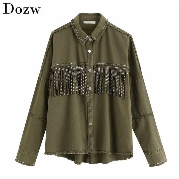 fashion tassel denim jacket coat women fringe beaded patchwork loose jacket long sleeve streetwear coat female outerwear, Black;brown
fashion tassel denim jacket coat women fringe beaded patchwork loose jacket long sleeve streetwear coat female outerwear, Black;brown