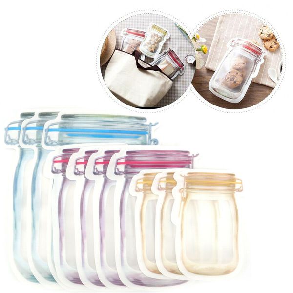 food storage bags mason jar shape reusable snacks cookie condiment zipper seal leak-proof organizer plastic for travel owc1624
food storage bags mason jar shape reusable snacks cookie condiment zipper seal leak-proof organizer plastic for travel owc1624