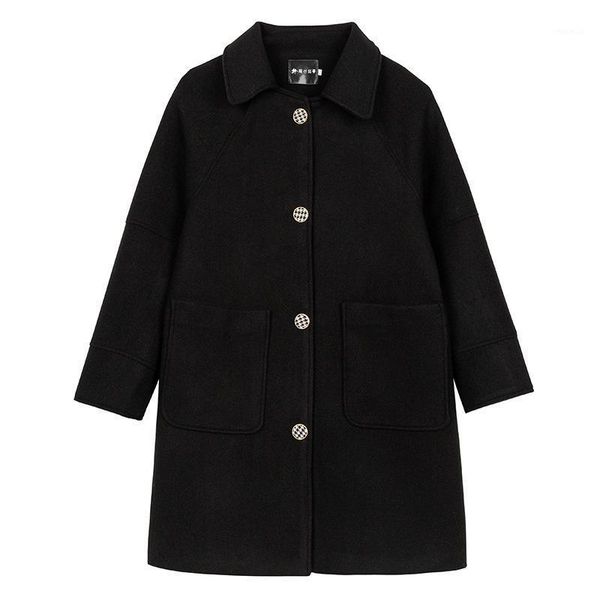casaco feminino 2020 uk women plus size autumn winter classic simple wool coat female wide waisted outerwear manteau femme1, Black
casaco feminino 2020 uk women plus size autumn winter classic simple wool coat female wide waisted outerwear manteau femme1, Black