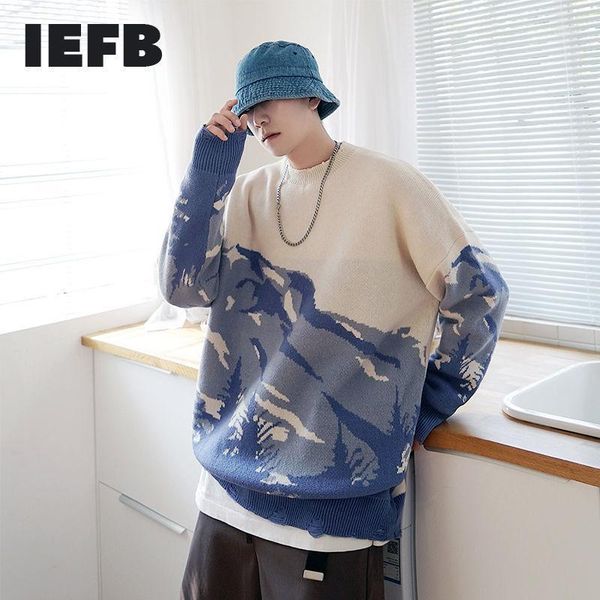 men's sweaters iefb / 2021 winter men's korean loose o-neck fashionable snow mountain pattern big size sweater long sleeve kintted, White;black
men's sweaters iefb / 2021 winter men's korean loose o-neck fashionable snow mountain pattern big size sweater long sleeve kintted, White;black