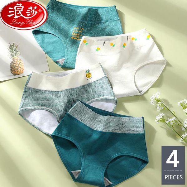 langsha 4pcs/lot panties women cotton high waist underwear cute print seamless briefs breathable girls slimming pants xxl, Black;pink
langsha 4pcs/lot panties women cotton high waist underwear cute print seamless briefs breathable girls slimming pants xxl, Black;pink