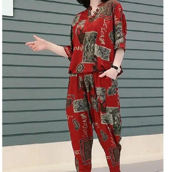 2020 national ethnic pants set style loose large harem pants suit women's loose cover meat show thin casual two-piece suit k5tfc, Gray
2020 national ethnic pants set style loose large harem pants suit women's loose cover meat show thin casual two-piece suit k5tfc, Gray