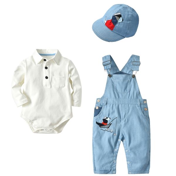 3pcs cotton bib long-sleeved jumpsuit suit boy fashion outfit toddler boy hat romper clothing baby set for newborn clothes y200803, White
3pcs cotton bib long-sleeved jumpsuit suit boy fashion outfit toddler boy hat romper clothing baby set for newborn clothes y200803, White