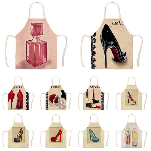 linen beautiful high heels perfume print kitchen aprons dinner party cooking bib funny pinafore cleaning apron wqc2861
linen beautiful high heels perfume print kitchen aprons dinner party cooking bib funny pinafore cleaning apron wqc2861
