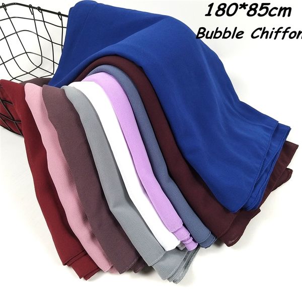 k9 40pcs big size women bubble chiffon printe solid color shawls hijab winter muslim scarves/scarf 180*85cm y201024, Blue;gray
k9 40pcs big size women bubble chiffon printe solid color shawls hijab winter muslim scarves/scarf 180*85cm y201024, Blue;gray