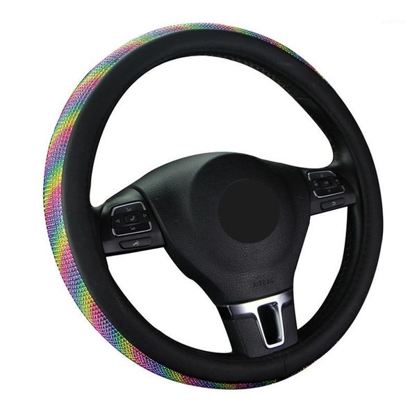 fashion car steering wheel cover wrap rainbow leopard print rhinestones woman girl lovely cute auto braid on the steering wheel1
fashion car steering wheel cover wrap rainbow leopard print rhinestones woman girl lovely cute auto braid on the steering wheel1