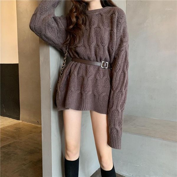 fall / winter 2020 new twist lazy style wear loose medium length sweater women's thick t-shirt1, White;black
fall / winter 2020 new twist lazy style wear loose medium length sweater women's thick t-shirt1, White;black