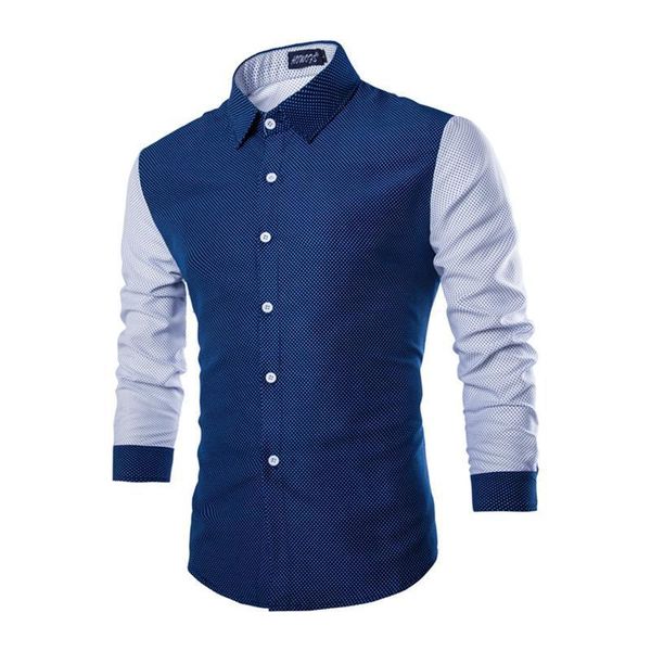 fashion print casual men long sleeve shirt stitching fashion polka dot design fabric soft comfortable mens dress shirts camisas, White;black
fashion print casual men long sleeve shirt stitching fashion polka dot design fabric soft comfortable mens dress shirts camisas, White;black