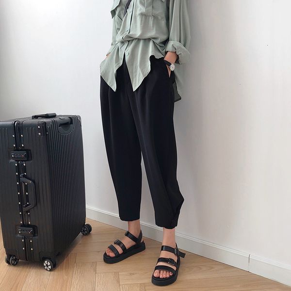 2021 new summer casual pure color high waist straight chic women button design pants female trousers v1pj, Black;white
2021 new summer casual pure color high waist straight chic women button design pants female trousers v1pj, Black;white