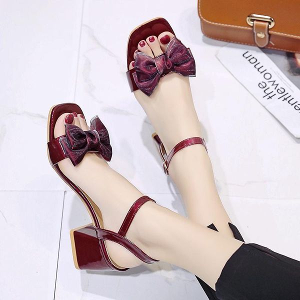 women sandals bowknot buckle peep toe shoes sweet square high heels shoes 7cm fashion dress large size 35-40, Black
women sandals bowknot buckle peep toe shoes sweet square high heels shoes 7cm fashion dress large size 35-40, Black