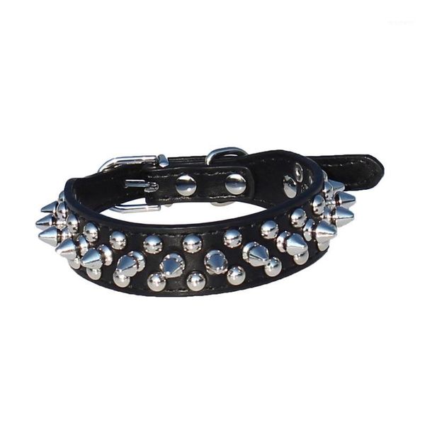 dog collars & leashes leather spiked studded collar 1" wide for small/x-small breeds and puppies (black, s: neck 6-8")1
dog collars & leashes leather spiked studded collar 1" wide for small/x-small breeds and puppies (black, s: neck 6-8")1