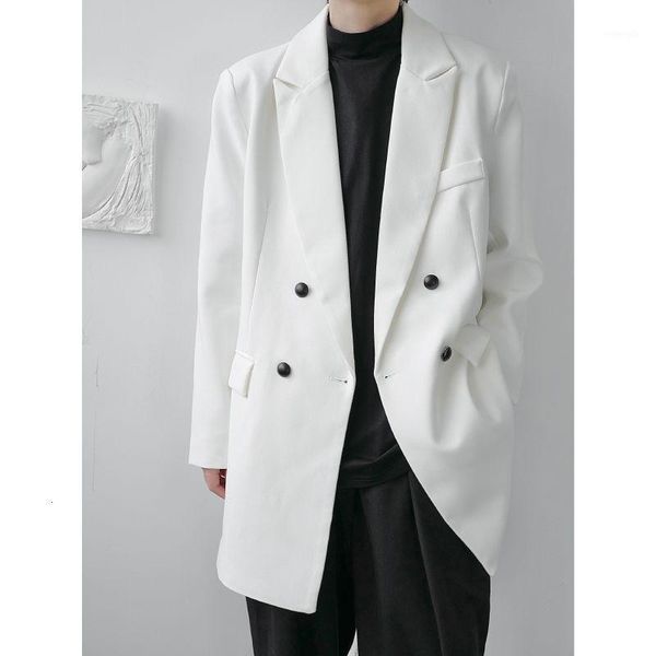 ewq / men's wear 2020 autumn new loose casual double-breasted small suit coat korean style niche long sleeve blazers male 9y40511, White;black
ewq / men's wear 2020 autumn new loose casual double-breasted small suit coat korean style niche long sleeve blazers male 9y40511, White;black