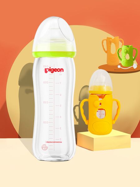 bottle wide caliber glass baby straws handle 160 / 240ml protective cover for newborns
bottle wide caliber glass baby straws handle 160 / 240ml protective cover for newborns