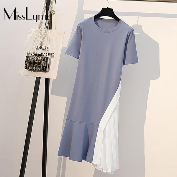 party dresses xl-5xl plus size cotton t shirt dress women summer 2021 short sleeve patchwork pleated ruffle loose casual korean blue, White;black
party dresses xl-5xl plus size cotton t shirt dress women summer 2021 short sleeve patchwork pleated ruffle loose casual korean blue, White;black
