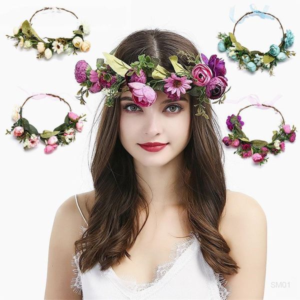 fashion bohemia bride flower crown band wedding floral headband garland princess wreath tiara girls hair accessories dhf2545
fashion bohemia bride flower crown band wedding floral headband garland princess wreath tiara girls hair accessories dhf2545
