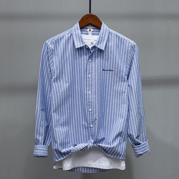 2021 spring and autumn new 100% cotton leisure trend men's long sleeve striped non iron shirt, White;black
2021 spring and autumn new 100% cotton leisure trend men's long sleeve striped non iron shirt, White;black