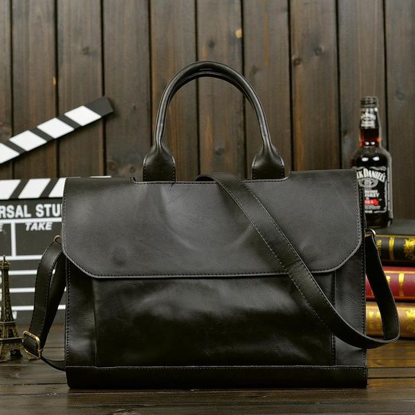 1pcs new mobile bag, crazy bag, shoulder bag business computer briefcase