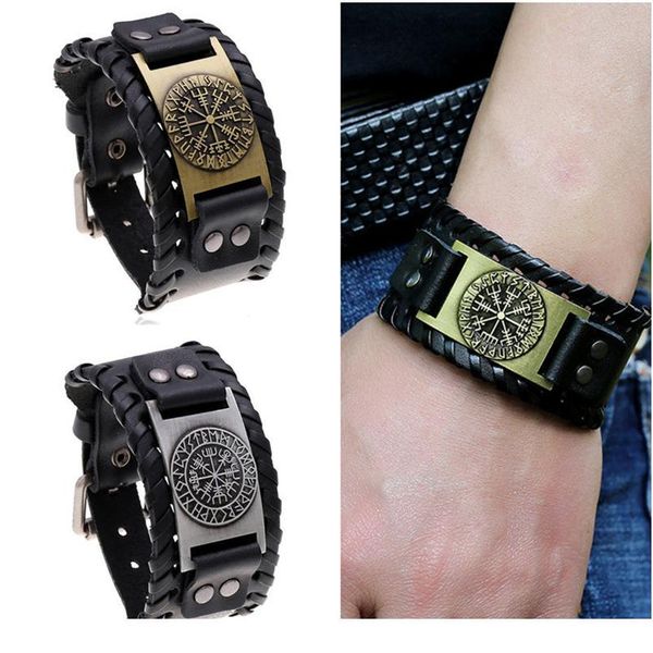 eif dock men's wide viking leather wrap bracelets rock punk compass charm male wrist jewelry length adjustable jllooe
eif dock men's wide viking leather wrap bracelets rock punk compass charm male wrist jewelry length adjustable jllooe