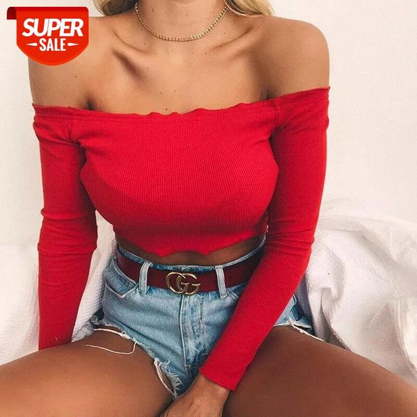 off shoulder knitted t shirt women crop 2019 autumn long sleeve white slim nightclub cropped tees shirts #2e7w
off shoulder knitted t shirt women crop 2019 autumn long sleeve white slim nightclub cropped tees shirts #2e7w