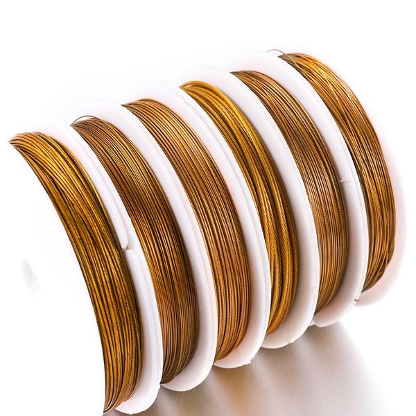 1roll/lot gold resistant strong line stainless steel wire 0.3/0.45/0.5/0.6mm tiger tail beading wire for jewelry making wmteki, White;red
1roll/lot gold resistant strong line stainless steel wire 0.3/0.45/0.5/0.6mm tiger tail beading wire for jewelry making wmteki, White;red