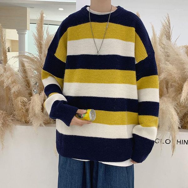 korean striped sweater men's warm fashion hit color casual knitted pullover men autumn winter knitting sweaters mens clothes1, White;black
korean striped sweater men's warm fashion hit color casual knitted pullover men autumn winter knitting sweaters mens clothes1, White;black