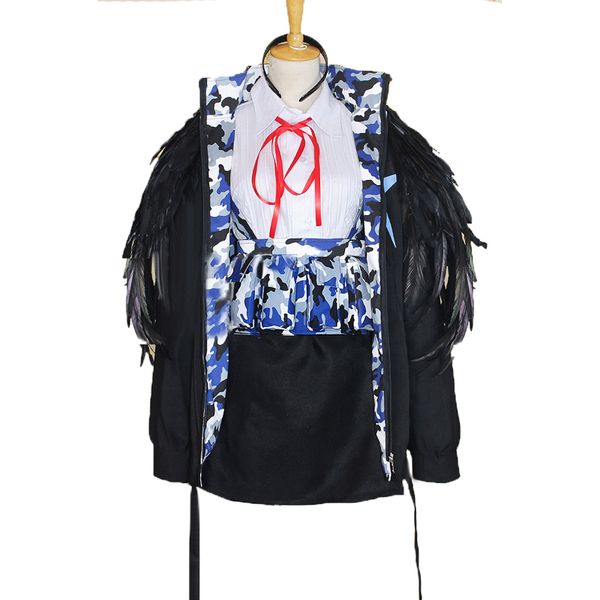 girls frontline thunder cosplay costume halloween carnival battle unifroms full set with bag and gloves, Black
girls frontline thunder cosplay costume halloween carnival battle unifroms full set with bag and gloves, Black