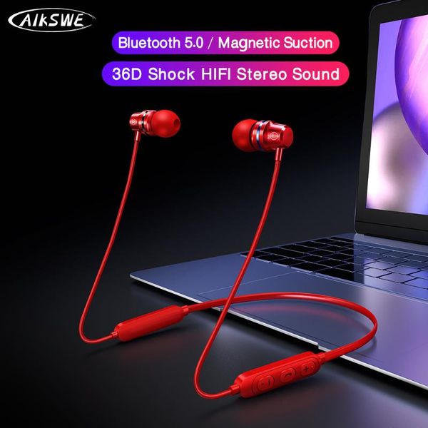 aikswe bluetooth wireless headphones sports neckband magnetic earphones stereo headset hands-with microphone for running
aikswe bluetooth wireless headphones sports neckband magnetic earphones stereo headset hands-with microphone for running