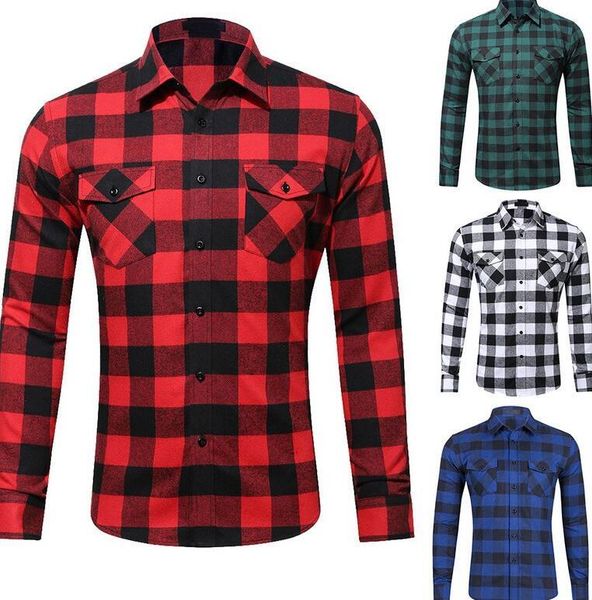 men's casual shirts office red and black plaid shirt men autumn fashion chemise homme mens checkered long sleeve blouse, White;black
men's casual shirts office red and black plaid shirt men autumn fashion chemise homme mens checkered long sleeve blouse, White;black
