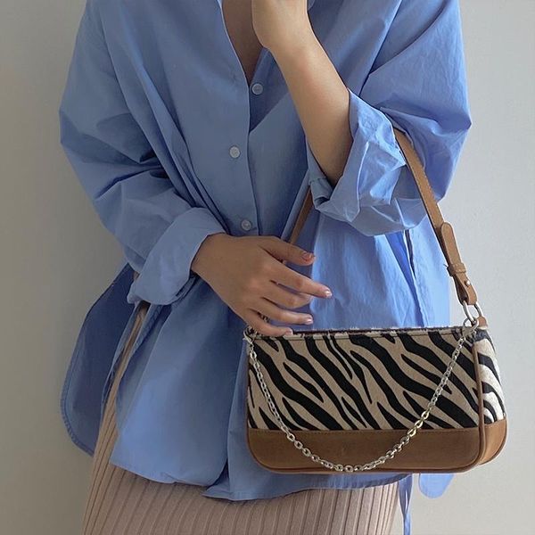 cross body zebra striped pattern baguette bags women vintage suede texture chain armpit bag shoulder design handbag purse
cross body zebra striped pattern baguette bags women vintage suede texture chain armpit bag shoulder design handbag purse