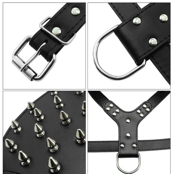cool spiked studded leather dog harness adjustable for medium large dogs pitbull bulldog boxer mastiff walking bbypwp
cool spiked studded leather dog harness adjustable for medium large dogs pitbull bulldog boxer mastiff walking bbypwp