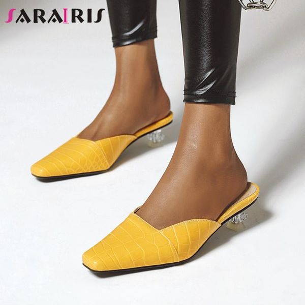 sarairis 2020 new ladies cool fretwork med heel mules elegant shallow pumps women fashion square toe summer shoes woman, Black
sarairis 2020 new ladies cool fretwork med heel mules elegant shallow pumps women fashion square toe summer shoes woman, Black