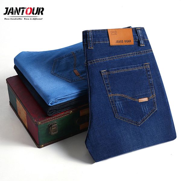 2019 new arrivals jeans men quality brand business casual male denim pants straight slim fit dark blue men's trousers man c1019
2019 new arrivals jeans men quality brand business casual male denim pants straight slim fit dark blue men's trousers man c1019