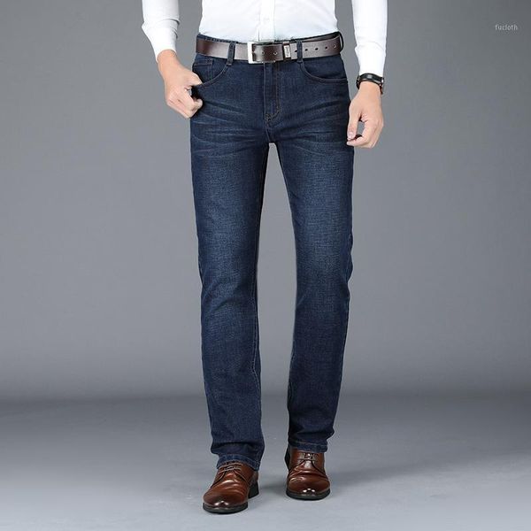 browon 2020 autumn winter men loose jeans new soft thick straight smart casual men pants business mid denim pants mens jeans1, Blue
browon 2020 autumn winter men loose jeans new soft thick straight smart casual men pants business mid denim pants mens jeans1, Blue