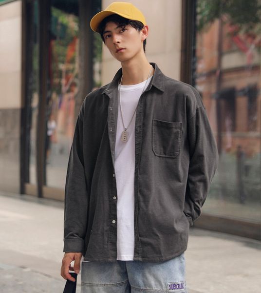 corduroy blouse casual 2021 spring autumn shirt men's long sleeve lapel loose shirt blouse black, blue, pink, dark gray, khaki, White;black
corduroy blouse casual 2021 spring autumn shirt men's long sleeve lapel loose shirt blouse black, blue, pink, dark gray, khaki, White;black