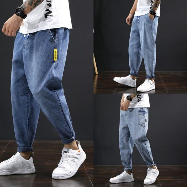 men's jeans haroun nine points of the four seasons men loose bigger sizes fatty ins pants feet trousers, Blue
men's jeans haroun nine points of the four seasons men loose bigger sizes fatty ins pants feet trousers, Blue