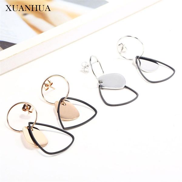 xuanhua rose gold drop earrings for women stainless steel jewelry woman 2020 jewellery accessories mass effect, Silver
xuanhua rose gold drop earrings for women stainless steel jewelry woman 2020 jewellery accessories mass effect, Silver