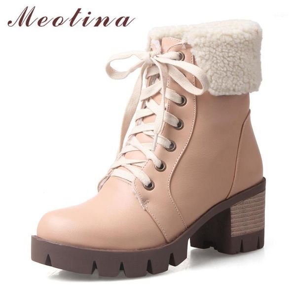 boots meotina women winter ankle lace-up high heel short plush platform square female footwear plus size 33-431, Black
boots meotina women winter ankle lace-up high heel short plush platform square female footwear plus size 33-431, Black