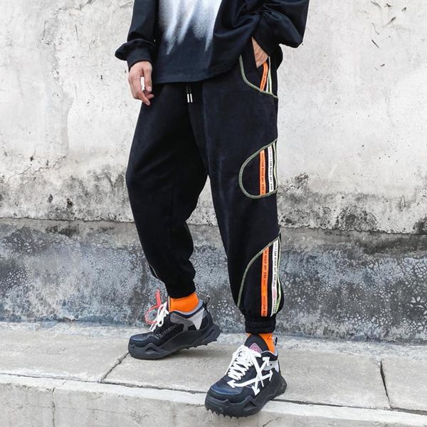 men's pants thicken hip hop mens casual safari style joggers male high street trousers, Black
men's pants thicken hip hop mens casual safari style joggers male high street trousers, Black