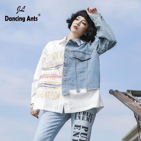 jeans shirts woman bf blouse denim blusas long sleeve patchwork shirt female jeans streetwear print, White
jeans shirts woman bf blouse denim blusas long sleeve patchwork shirt female jeans streetwear print, White