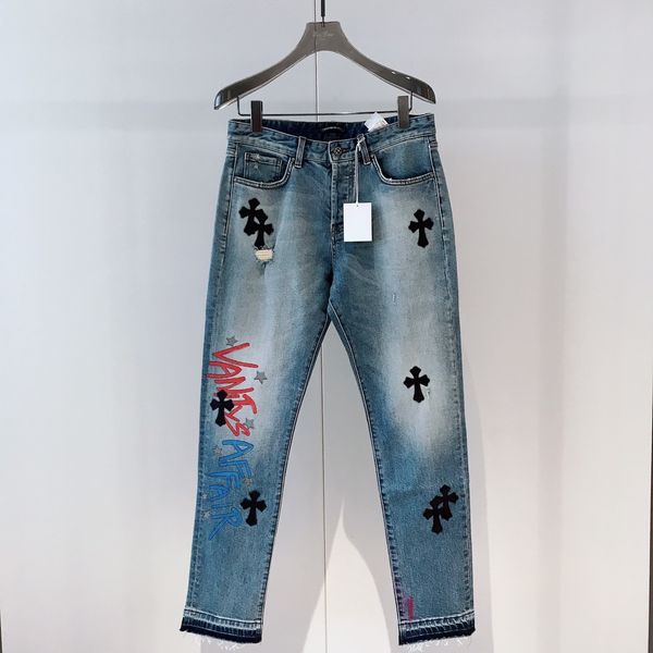 autumn and winter 2020 new ch crosin cross patch men's embroidered jeans with holes and net red, Black
autumn and winter 2020 new ch crosin cross patch men's embroidered jeans with holes and net red, Black