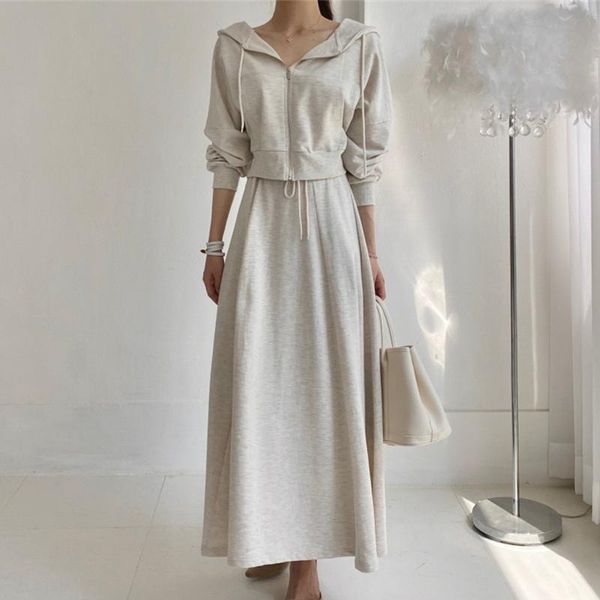 women's tracksuits colorfaith 2021 autumn winter women sets two pieces zip up hoodies and long skirts pockets oversize korean lady suit, Gray
women's tracksuits colorfaith 2021 autumn winter women sets two pieces zip up hoodies and long skirts pockets oversize korean lady suit, Gray