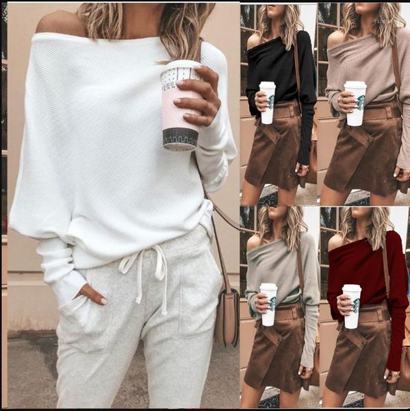 plus size women off shoulder loose pullover sweater long sleeve knit sweater jumper ladies casual fall 1, White;black
plus size women off shoulder loose pullover sweater long sleeve knit sweater jumper ladies casual fall 1, White;black