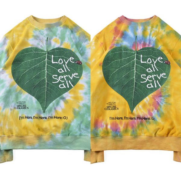2021 online ceramics love all serve all tie dye sweatshirt men women couple 100% cotton pullover oversized hip-hop c0127, Black
2021 online ceramics love all serve all tie dye sweatshirt men women couple 100% cotton pullover oversized hip-hop c0127, Black