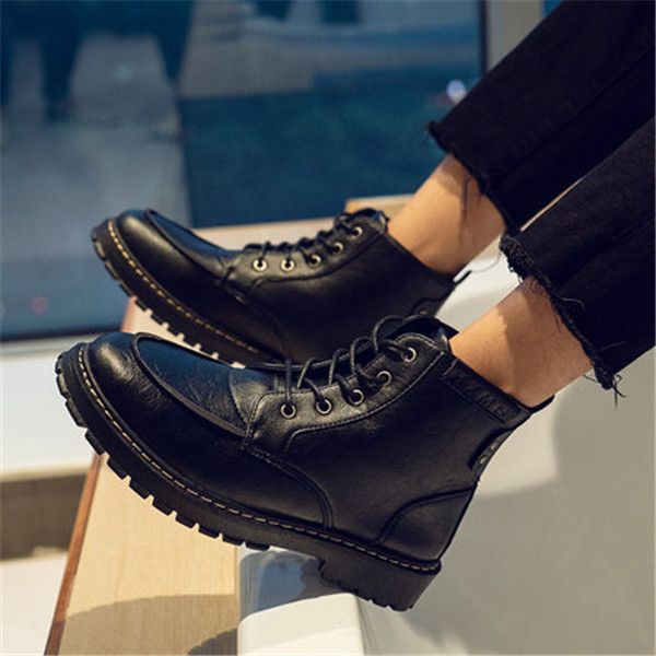 men's winter boots male plus velvet british style tooling short black male korean style trendy black all-match handsome
men's winter boots male plus velvet british style tooling short black male korean style trendy black all-match handsome