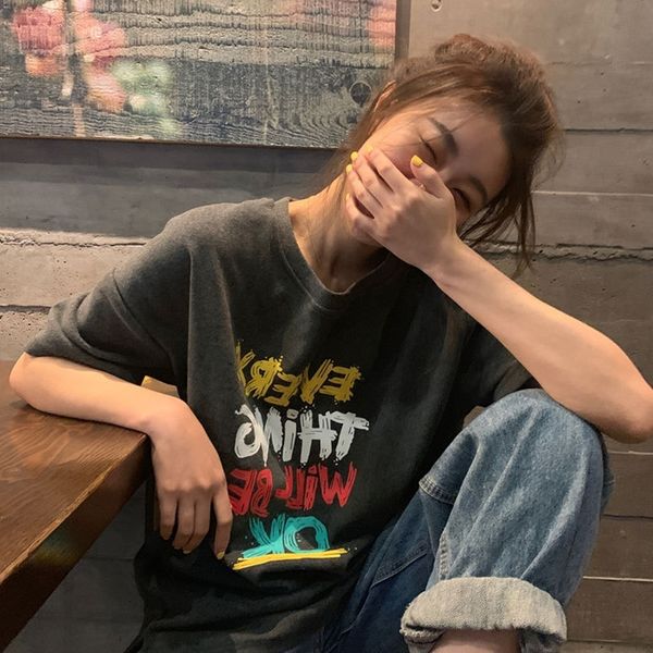 6do0a fashion new 2020 summer t-shop fashion women's loose letter student casual short sleeve korean t-shop 2020 summer korean new t-sh, White
6do0a fashion new 2020 summer t-shop fashion women's loose letter student casual short sleeve korean t-shop 2020 summer korean new t-sh, White