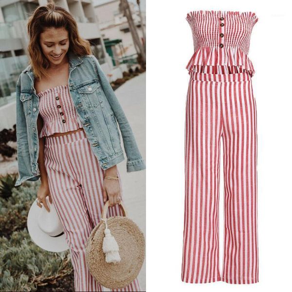 2019 new style fashion women outfits sleeveless off shoulder crop button stripe set casual strapless set1, White
2019 new style fashion women outfits sleeveless off shoulder crop button stripe set casual strapless set1, White