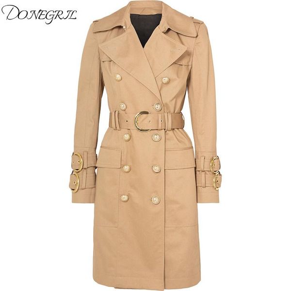 korean women's windbreaker lapel collar long sleeve high waist with sashes female metal double breasted coats autumn fashion new, Tan;black
korean women's windbreaker lapel collar long sleeve high waist with sashes female metal double breasted coats autumn fashion new, Tan;black