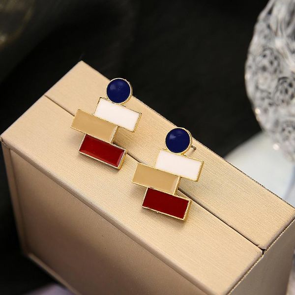 lats 2021 women' earrings korean simple geometric stud earring oil drop morandi color earrings for women fashion jewelry brincos, Golden;silver
lats 2021 women' earrings korean simple geometric stud earring oil drop morandi color earrings for women fashion jewelry brincos, Golden;silver