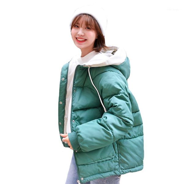 2019 new arrival women winter jacket hooded loose warm thicken female outwear coat padded short parka casaco feminino1, Tan;black
2019 new arrival women winter jacket hooded loose warm thicken female outwear coat padded short parka casaco feminino1, Tan;black